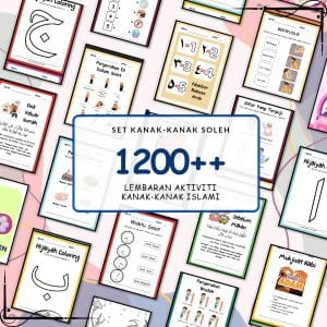 1200+ Lembaran Aktiviti Anak Islami